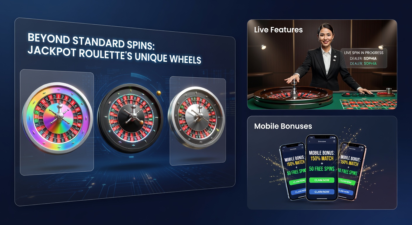 Live dealer spinning Jackpot Roulette wheel with chat overlay and mobile screen inset