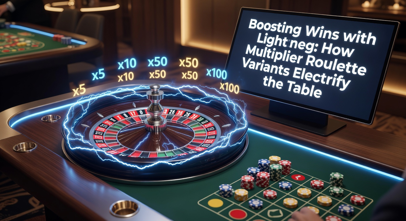 Close-up of a live Lightning Roulette table with glowing multipliers on the digital display and chips stacked on numbers, illustrating real gameplay excitement