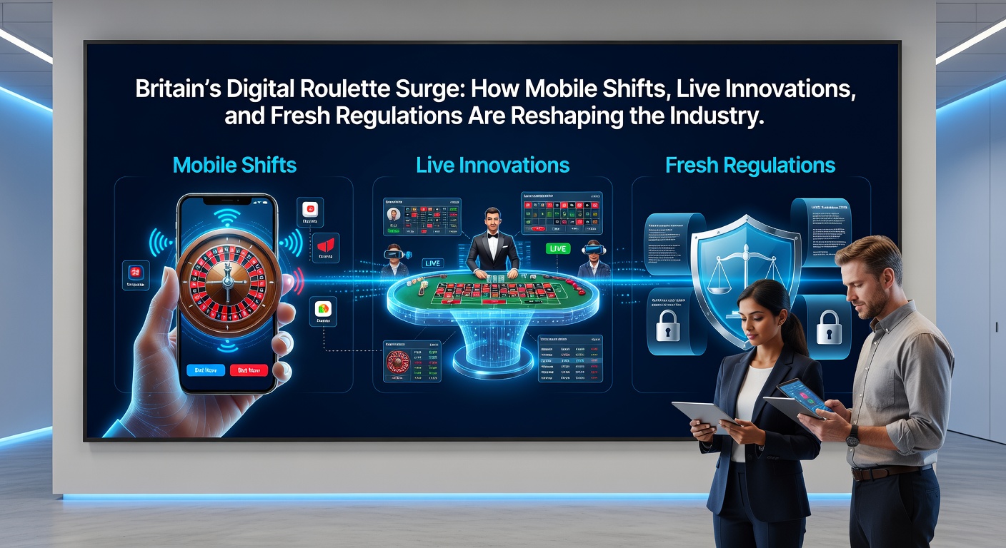 Live dealer roulette studio with multiple camera feeds and interactive elements reflecting technological advancements in Britain