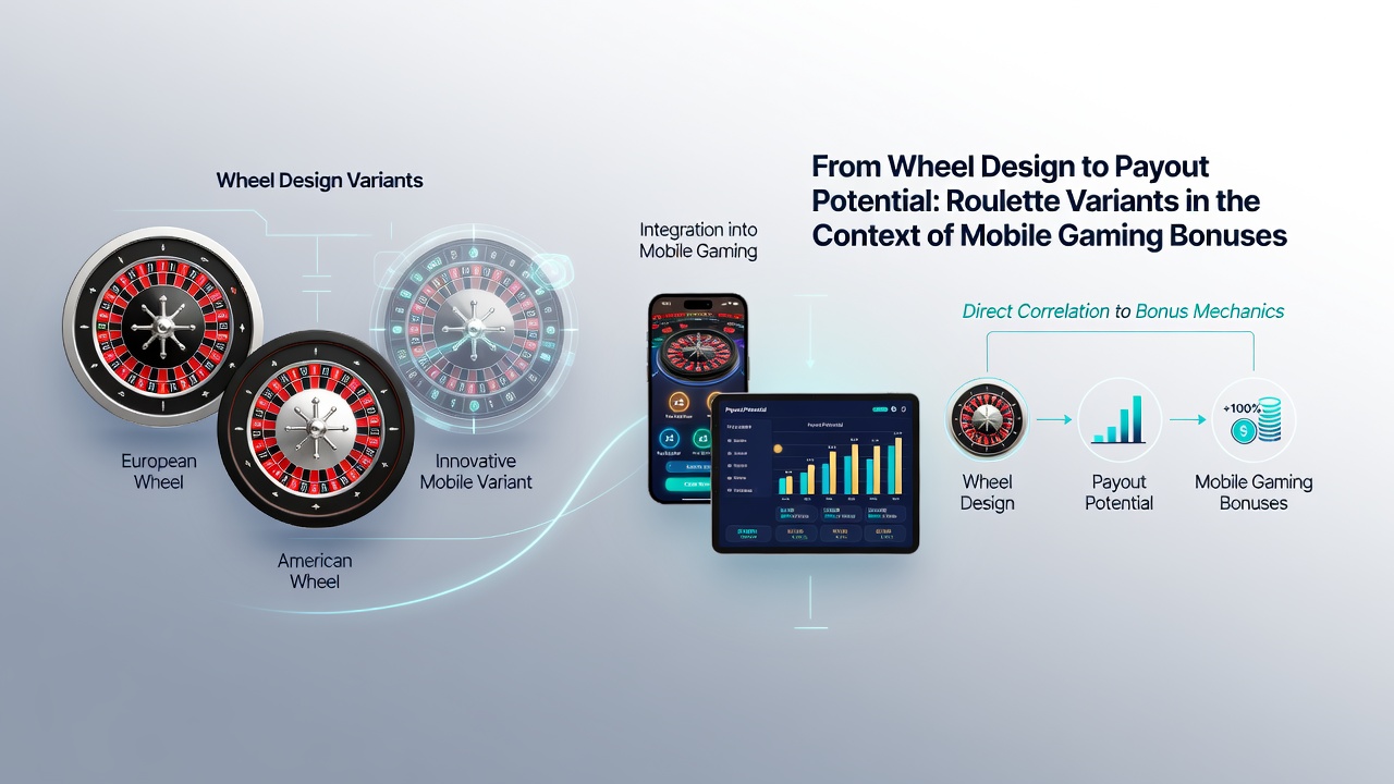 Mobile device displaying roulette variants with bonus indicators and payout tables