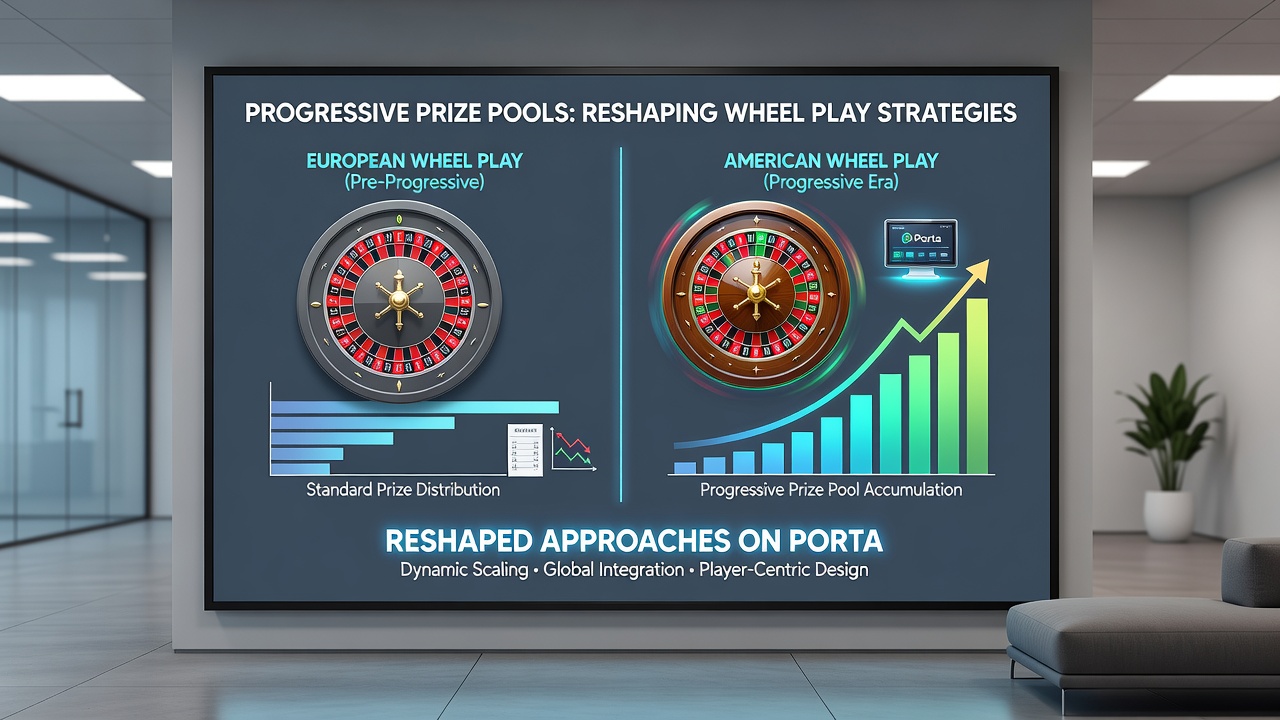 Comparison chart of progressive jackpot growth rates between European and American roulette on mobile devices