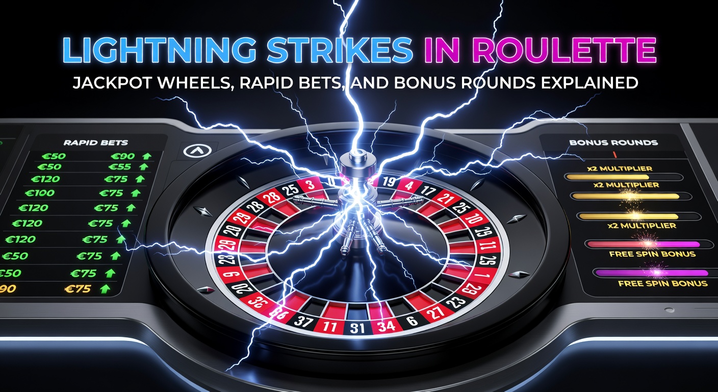Jackpot wheel spinning with escalating prize tiers beside a Lightning Roulette interface