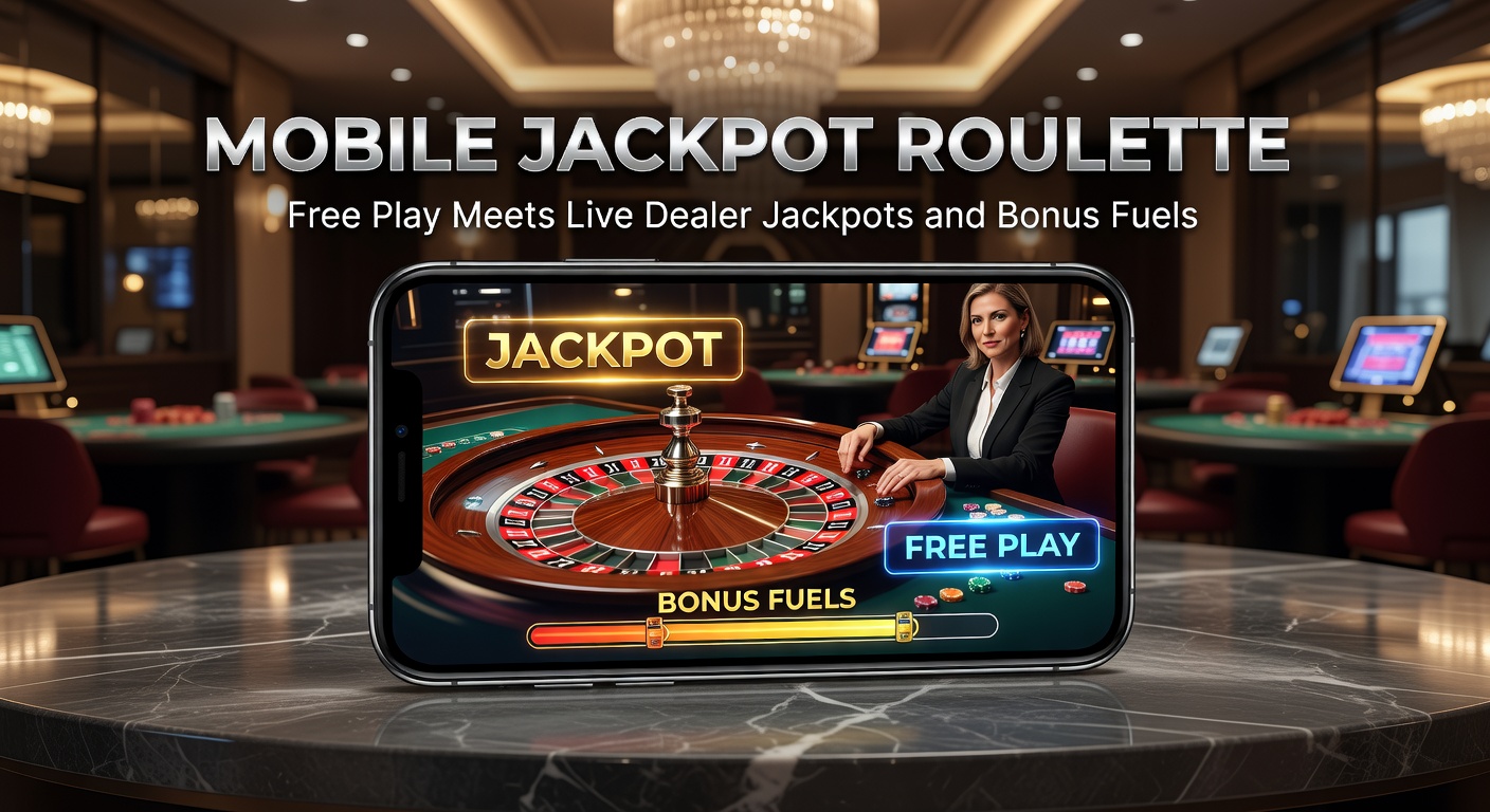 Vibrant mobile screen displaying a jackpot roulette wheel with live dealer and bonus meters glowing in the background