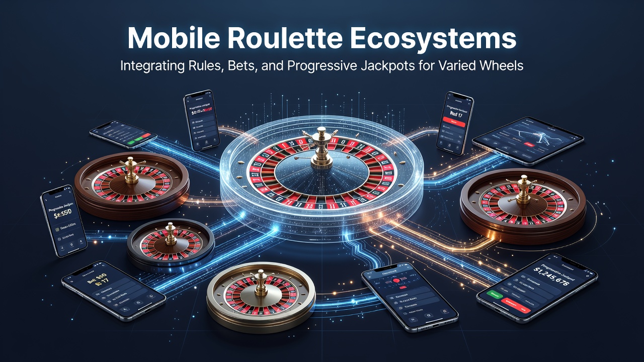 Mobile roulette interface showing European and American wheel variants with betting options