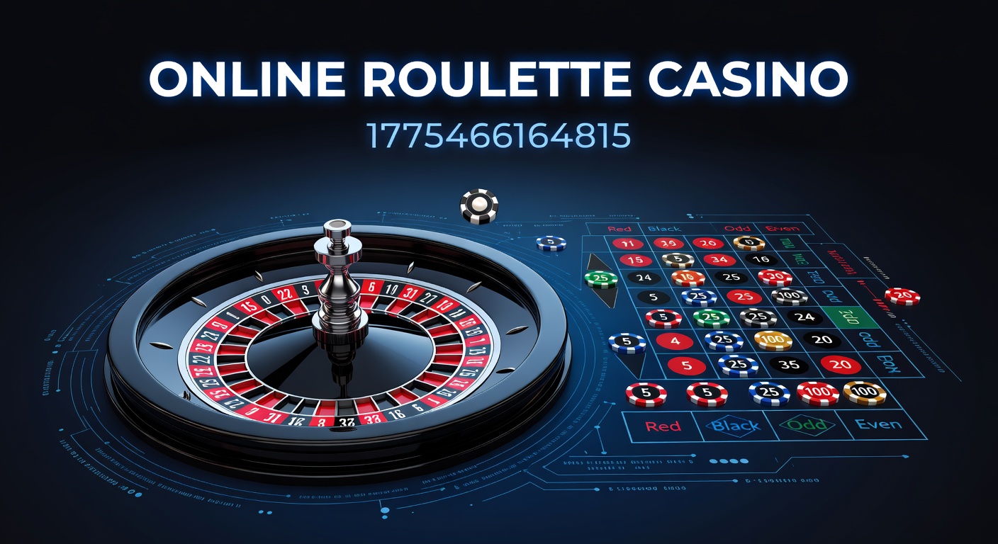 Vibrant online roulette table with digital wheel spinning, showcasing live dealer interface and betting options on a sleek platform