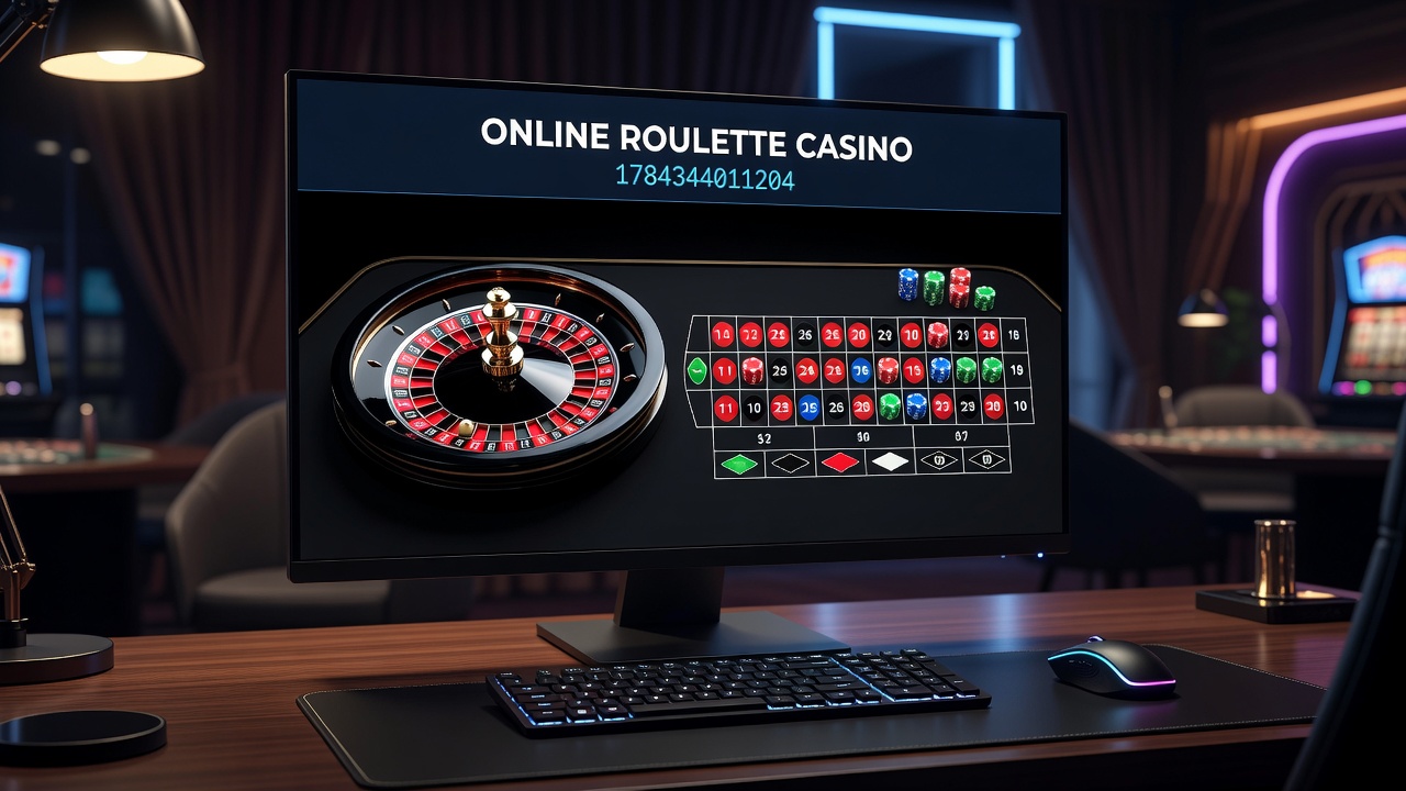 Live dealer roulette table in an online casino studio with multiple camera angles