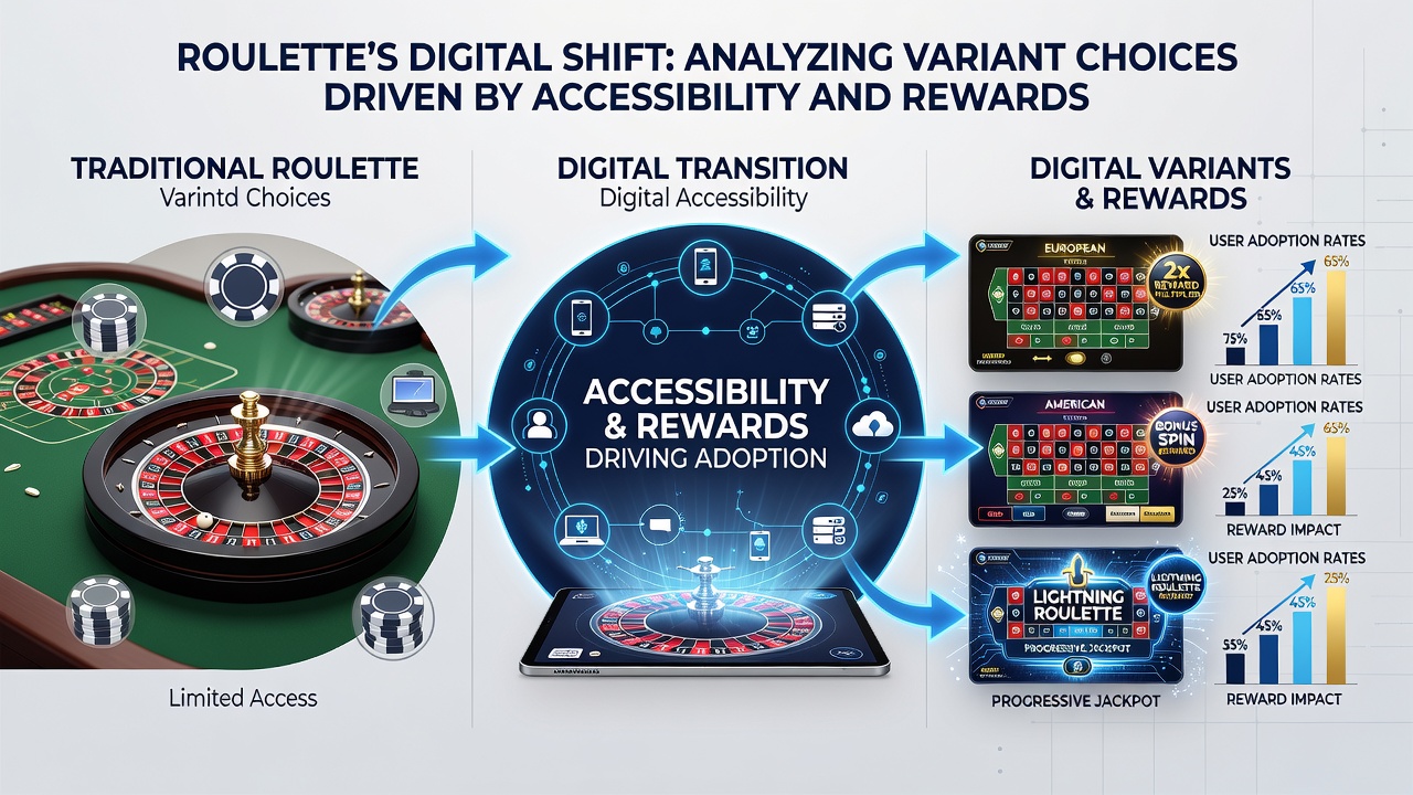 Chart displaying roulette variant popularity trends alongside reward program metrics from 2024-2026