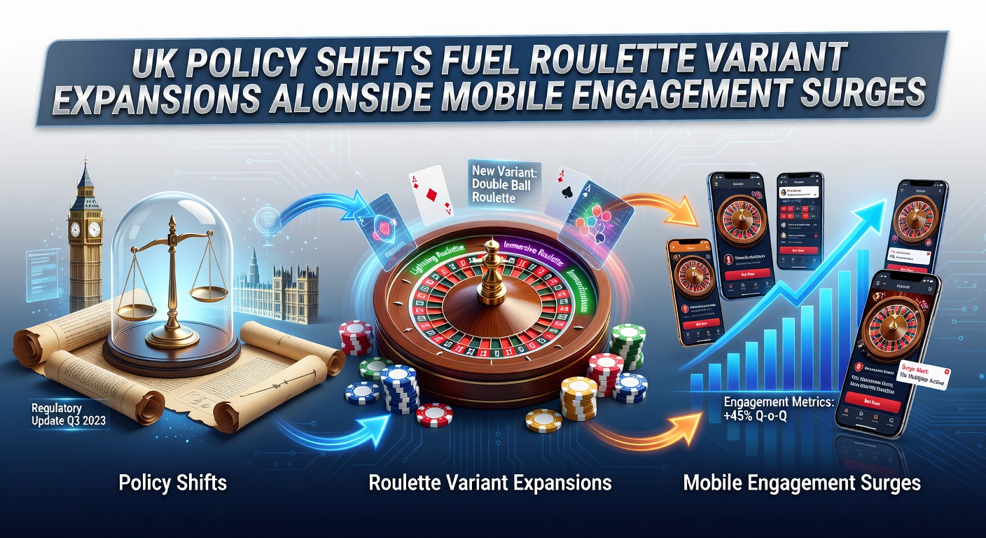 UK roulette market growth showing mobile devices and variant wheel designs