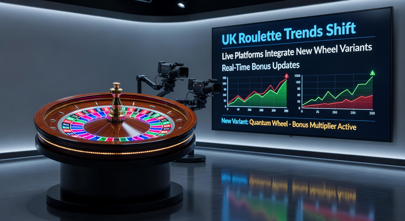Close-up of a live dealer roulette wheel with digital bonus overlay on player screen